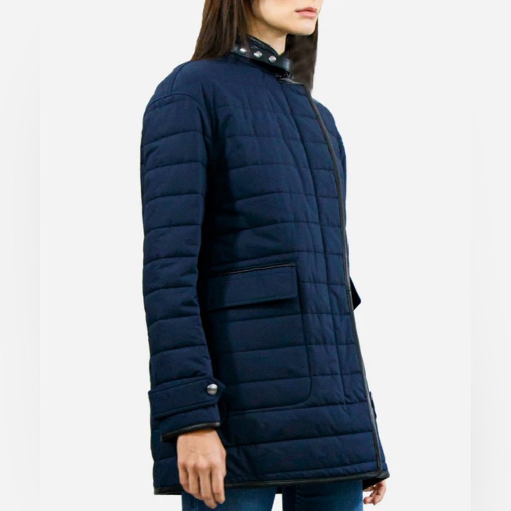 Women’s Navy Burberry Brit Quilted Jacket